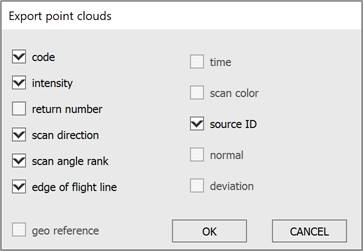 CAD software Export of a Point Cloud 7