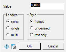 CAD software Level mark on plane 10