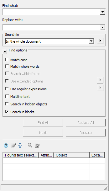 CAD software Find and Replace 10