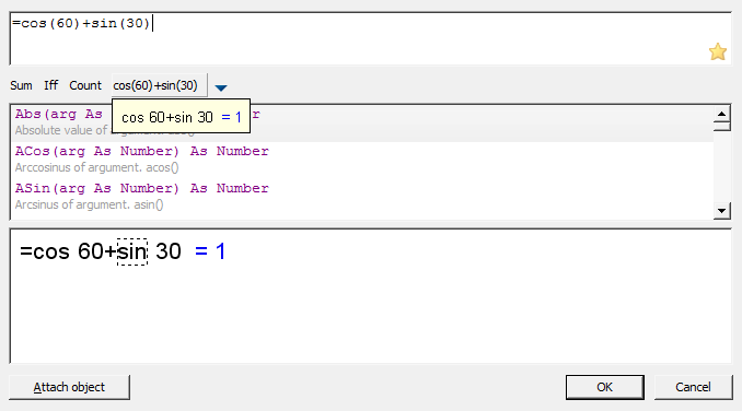 CAD software Interface Expression Editor 4