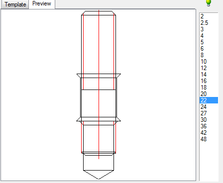 CAD drawing Threaded fastening 20