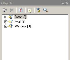 CAD drafting Tab "Objects" 0