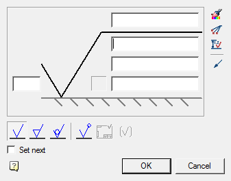 CAD software Designation of surface texture 7