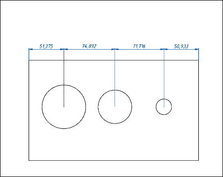 CAD drawing Dimensions Chain 11
