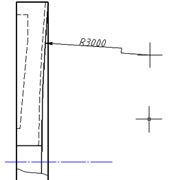 CAD software Large arc radius 10
