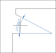 CAD drawing Angle dimension 14