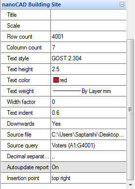 CAD software Tables 10