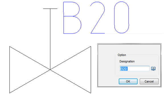 CAD drawing WORKING WITH STANDARD ELEMENTS 203
