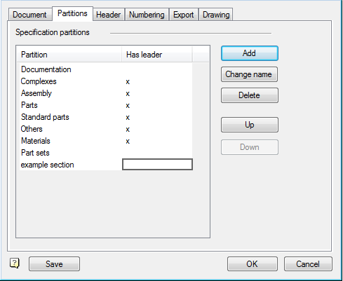 CAD drawing DRAWING SPECIFICATIONS 62