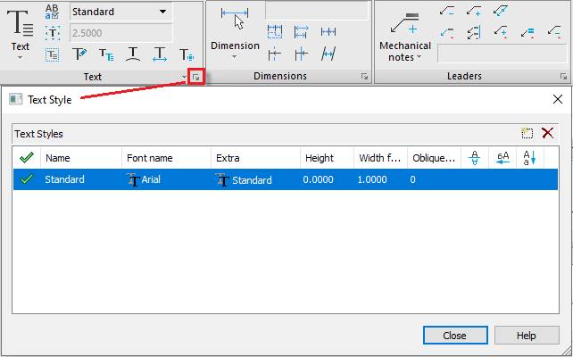 CAD drawing Ribbon 5
