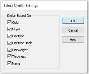 CAD drafting Select Similar Objects 9