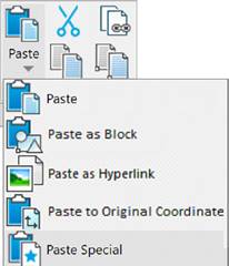CAD drafting Copying and Insertion of Objects Using 0