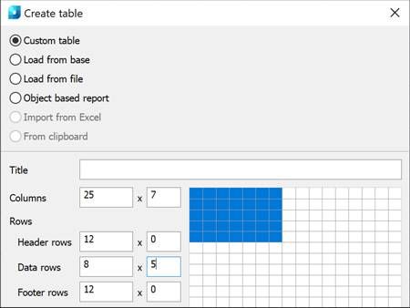 CAD software Tables 10