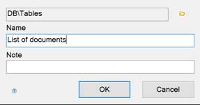 CAD software Interface of the Table Editor Dialog 121