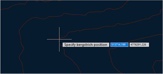 CAD drawing Creating Bergstriches 8