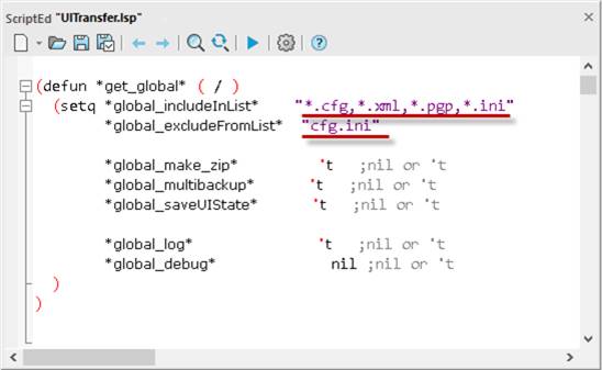 CAD software Exporting User Interface Settings 7